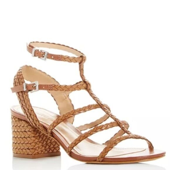 SCHUTZ Rosalia Strappy Block-Heel Sandals 9 - Picture 10 of 10